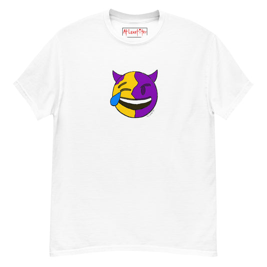 Half Devil Emoji - T-Shirt